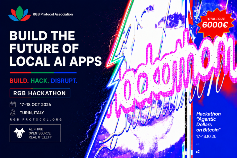 RGB Protocol Association Announces “Agentic Dollars on Bitcoin” Hackathon in Turin